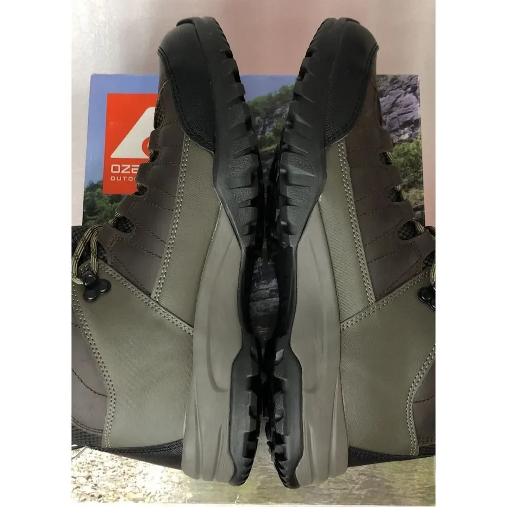 Ozark Trail Men's Meadows Waterproof Brown Leather Hiking Work Boots Size 13 NEW - Picture 8 of 16